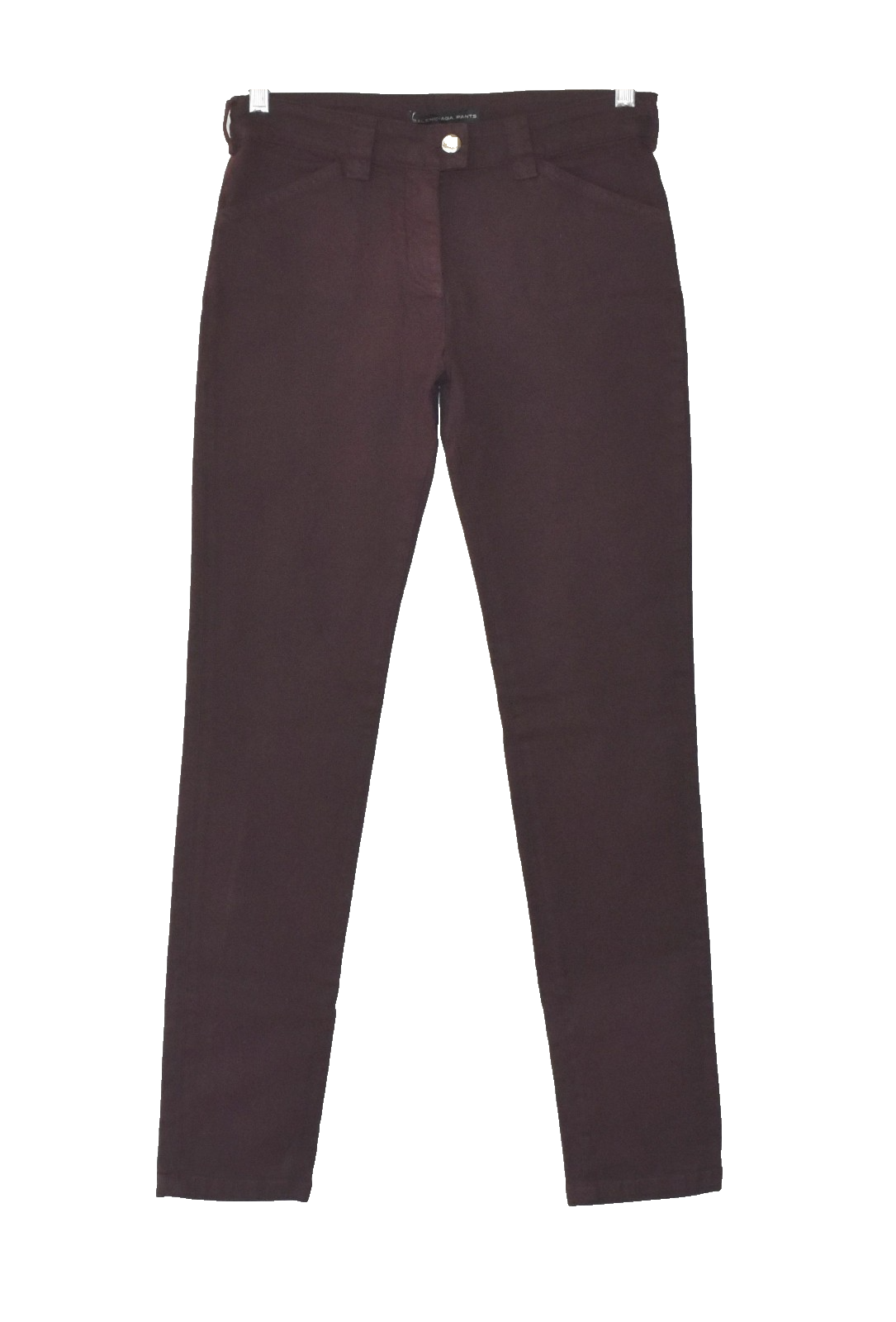 D0 Nwt Balenciaga Burgundy Denim Low Waisted Skinny Pants Size 38